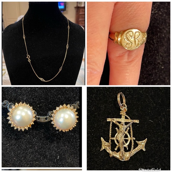 Vintage 14k Yellow Gold Akoya Pearl Screw Back Earrings 3.42 Grams. - Picture 12 of 16